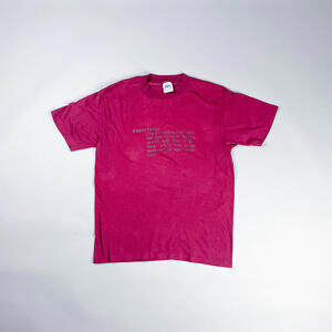 Vintage Graphic T-Shirt | 80's Burgundy Basketball Humorous T-Shirt